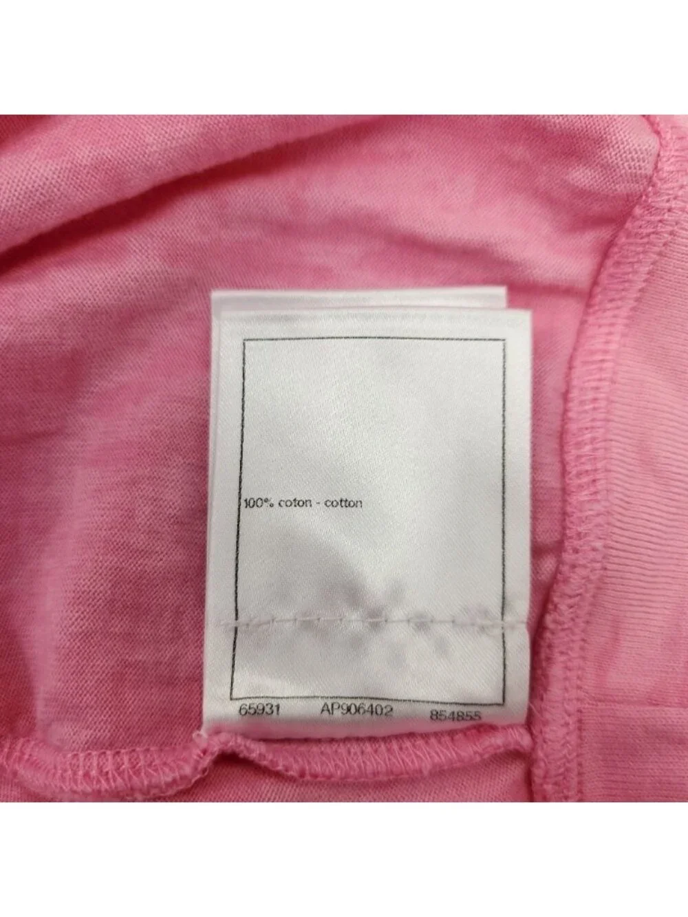 Chanel Tweed Logo Patch Design Cropped French Sleeve Top Pink XS